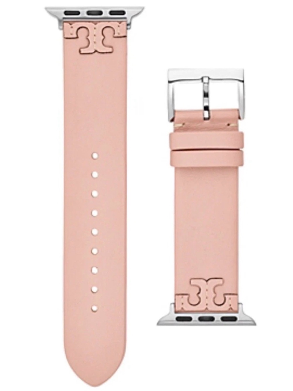 Tory Burch McGraw Band For Apple Watch®, Pink Leather, 38/40/41/42 mm